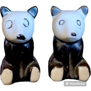 Vintage panda salt and pepper shaker Japan made